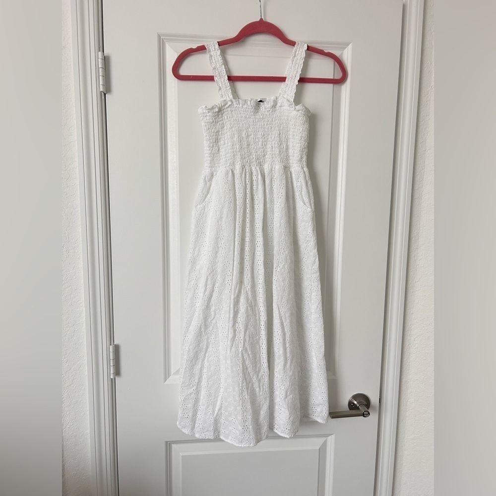 Black Tape White Eyelet Midi Dress, size S, New - Picture 7 of 8